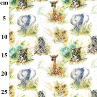 JLC0418 SAFARI ANIMALS COTTON PRINT